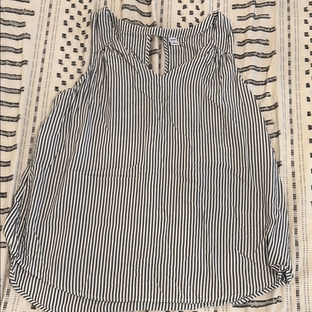 Old Navy Striped Sleeveless Top - Blue and White